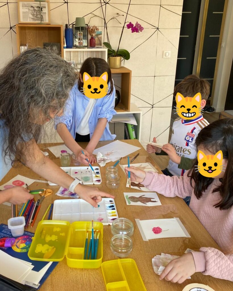 ateliers d'initiation à l'aquarelle pour enfants et adultes